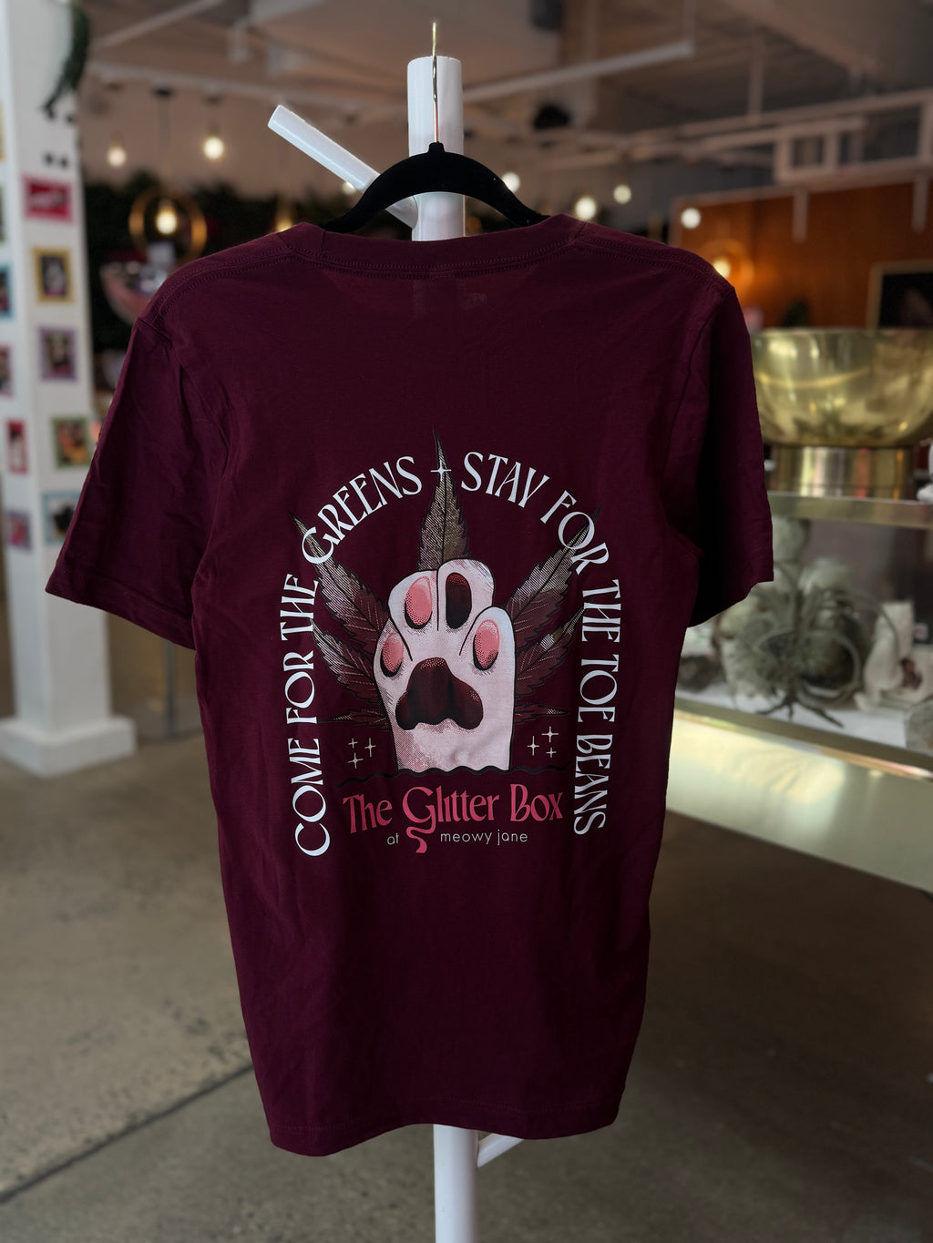 Toe Beans Burgundy T-Shirt